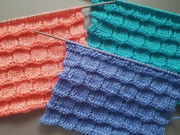 Checkerboard Knit Stitch
